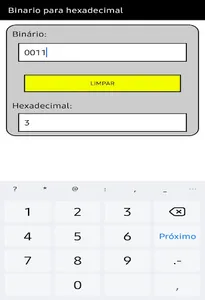 Binário para Hexadecimal screenshot 3