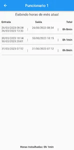 Controle de ponto - Horas screenshot 4