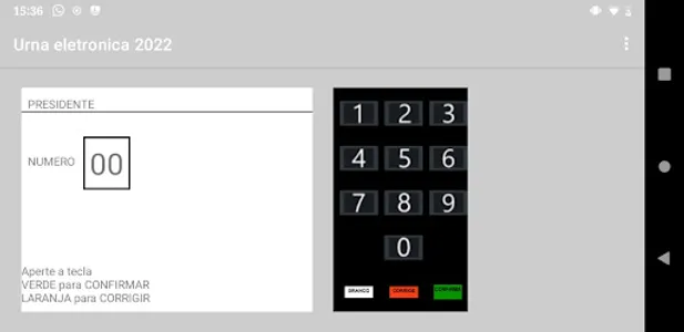 Urna eletrônica 2022 screenshot 3
