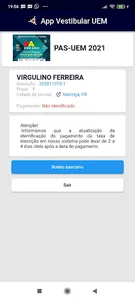 App Vestibular UEM screenshot 1