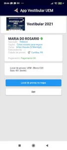 App Vestibular UEM screenshot 2