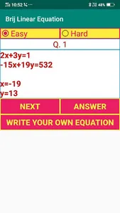 Brij Linear Equation screenshot 1