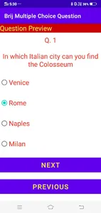 Brij Multiple Choice Question screenshot 4