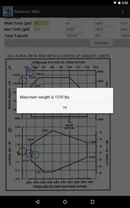 Robinson Weight & Balance screenshot 1