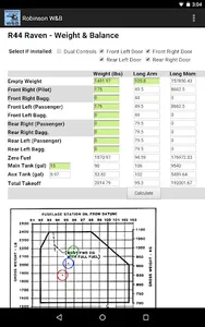 Robinson Weight & Balance screenshot 2