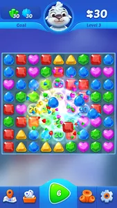 Jewel crush - match 3 game screenshot 0