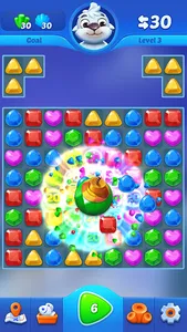 Jewel crush - match 3 game screenshot 2