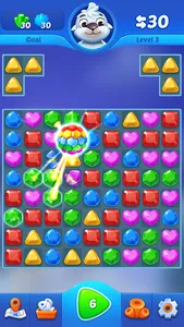 Jewel crush - match 3 game screenshot 4