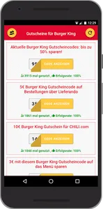 Gutscheine für Burger King screenshot 0