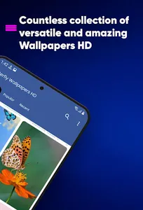 Glow Glitz Butterfly Wallpaper screenshot 2