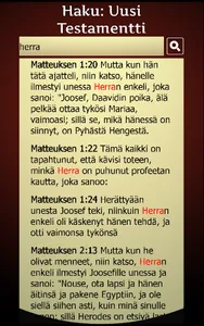 Read Finnish Bible offline screenshot 12