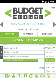 Budget en ligne screenshot 1