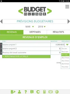 Budget en ligne screenshot 9