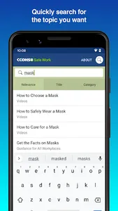 CCOHS Safe Work screenshot 2