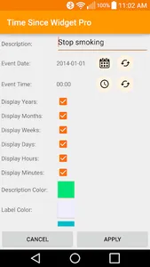 Time Since Widget Lite screenshot 0
