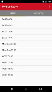 My Bus Route screenshot 1