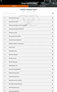 Pathogen Safety Data Sheets screenshot 10