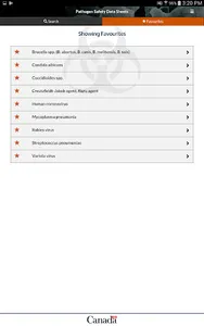 Pathogen Safety Data Sheets screenshot 12