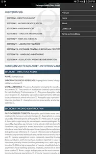 Pathogen Safety Data Sheets screenshot 14