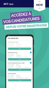 24/7 app. pour les titulaires screenshot 0