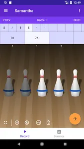 5 Pin Bowling Companion screenshot 1
