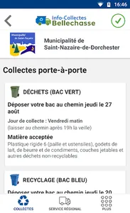 Info-Collectes Bellechasse screenshot 1