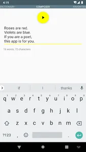 Poet Assistant (English) screenshot 3