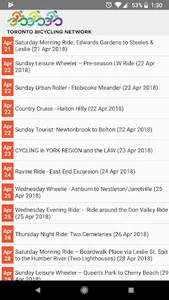 Toronto Bicycling Network (TBN screenshot 2