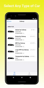 Cabway Minicab Booking screenshot 2
