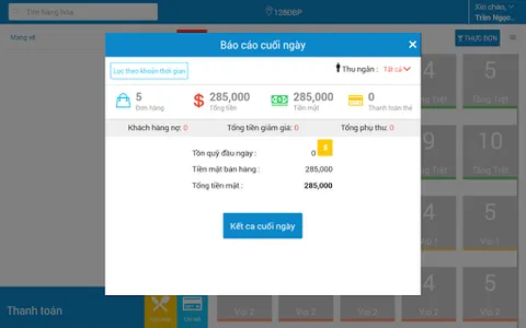 Phần mềm bán cà phê, nhà hàng screenshot 13