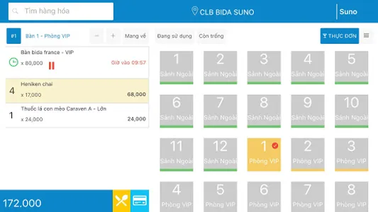 Phần mềm bán cà phê, nhà hàng screenshot 5
