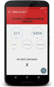Age calculator screenshot 0