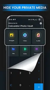 Calculator Hide app photo lock screenshot 1