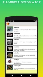 Minerals catalogue A-Z screenshot 12