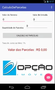 Calculo Parcelas-Opção Imóveis screenshot 1