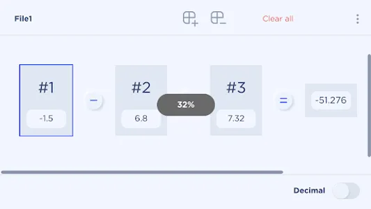 Fractional calculator screenshot 2