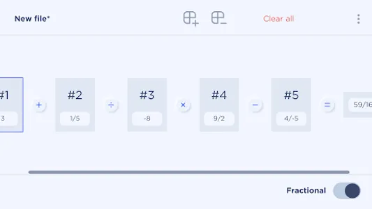 Fractional calculator screenshot 3