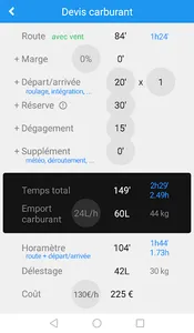 Calculatrice VFR screenshot 3