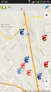 Footprint - location message screenshot 0