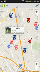 Footprint - location message screenshot 5