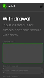DCP online wallet screenshot 2
