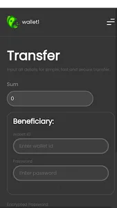 DCP online wallet screenshot 3