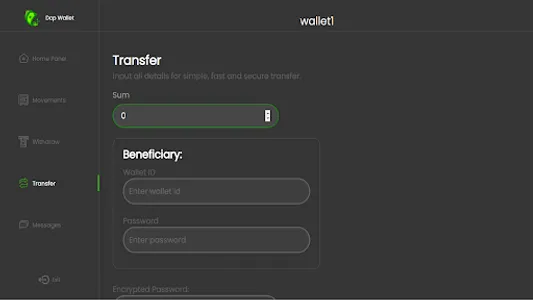 DCP online wallet screenshot 8