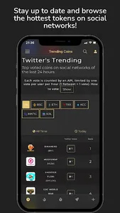 Coinvote screenshot 2