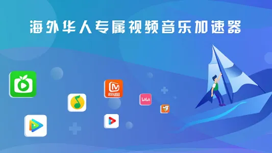 快帆TV版 - 海外华人回国加速器VPN，畅享大陆音乐视频 screenshot 4