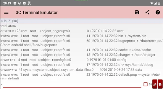 3C Terminal Emulator screenshot 1