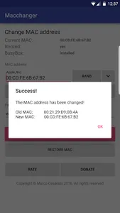 Macchanger screenshot 6
