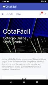 CotaFácil Vendedor screenshot 1
