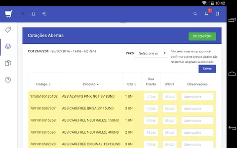 CotaFácil Vendedor screenshot 6
