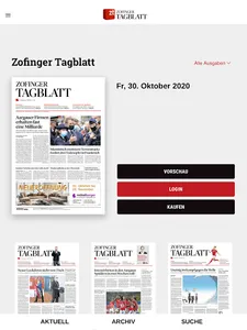 Zofinger Tagblatt - E-Paper un screenshot 5
